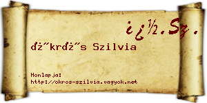 Ökrös Szilvia névjegykártya